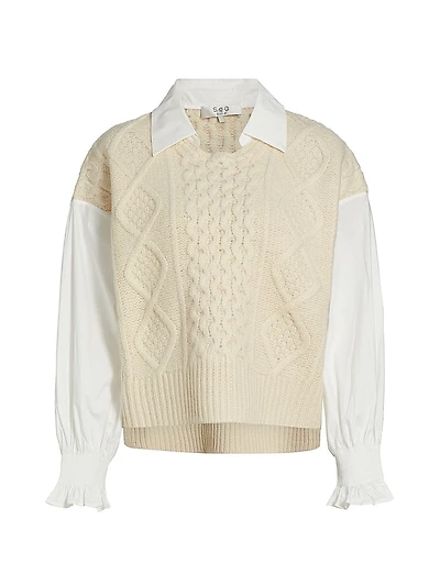 Devina Mix Media Sweater