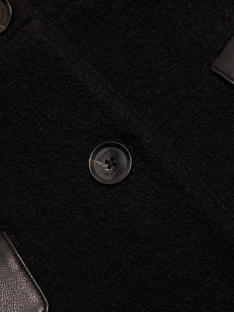 Mei Boiled Wool Miniskirt