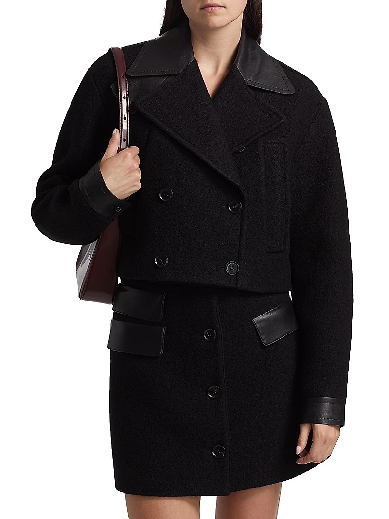 Reyes Boiled Wool Jersey Jacket