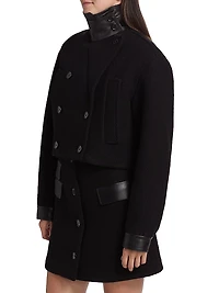 Reyes Boiled Wool Jersey Jacket