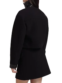 Reyes Boiled Wool Jersey Jacket