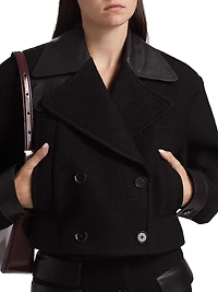 Reyes Boiled Wool Jersey Jacket