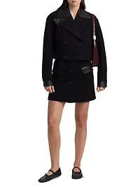 Reyes Boiled Wool Jersey Jacket
