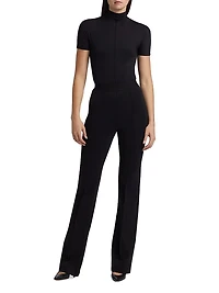 RHW Stretch High-Rise Straight-Leg Pants