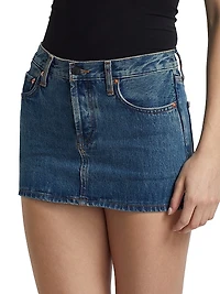 Denim Micro Miniskirt