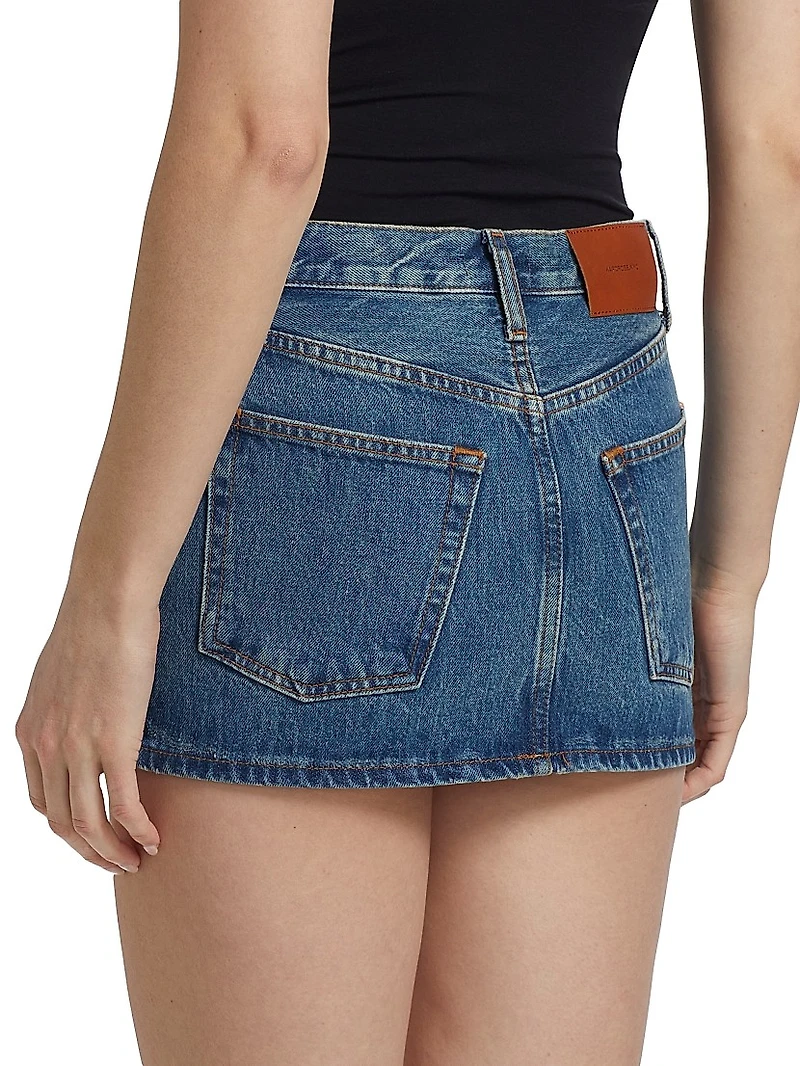 Denim Micro Miniskirt