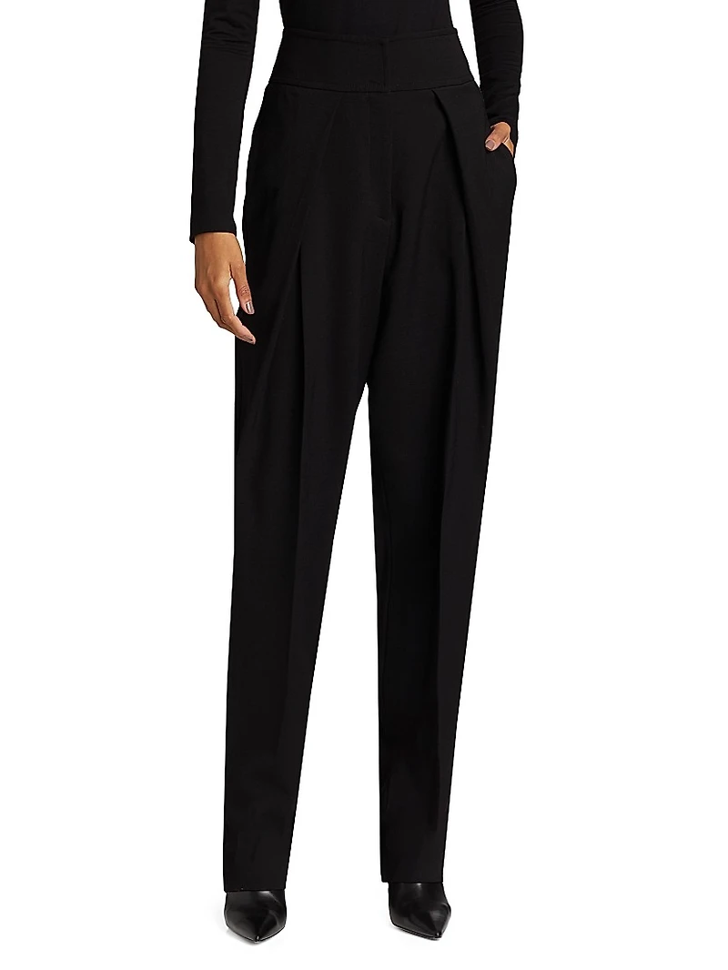 Dara Wool-Blend Trousers