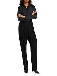 Dara Wool-Blend Trousers