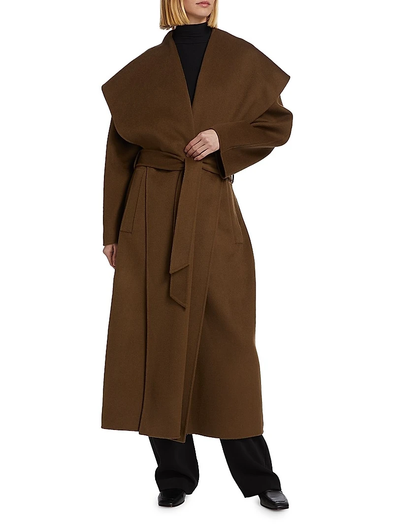 Ondine Stretch Wool Coat