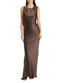 Anwen Silk Sleeveless Maxi Dress