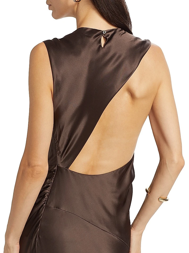 Anwen Silk Sleeveless Maxi Dress