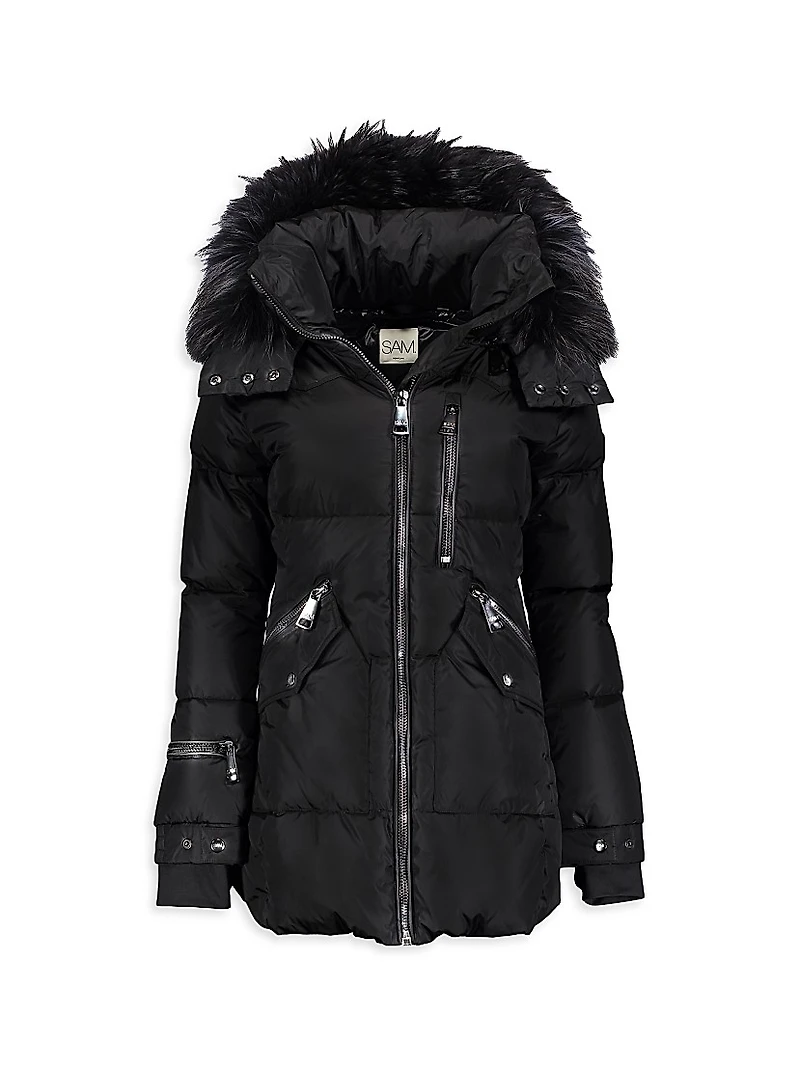 Little Girl's & Faux Fur Cruiser Jacket