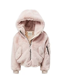 Little Girl's & Jenny Faux Fur Jacket