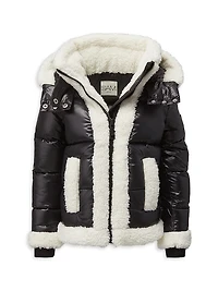 Little Girl's & Carmen Faux Fur-Trimmed Jacket