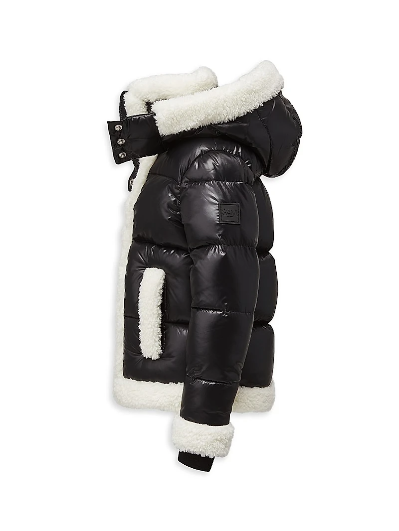 Little Girl's & Carmen Faux Fur-Trimmed Jacket