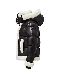 Little Girl's & Carmen Faux Fur-Trimmed Jacket