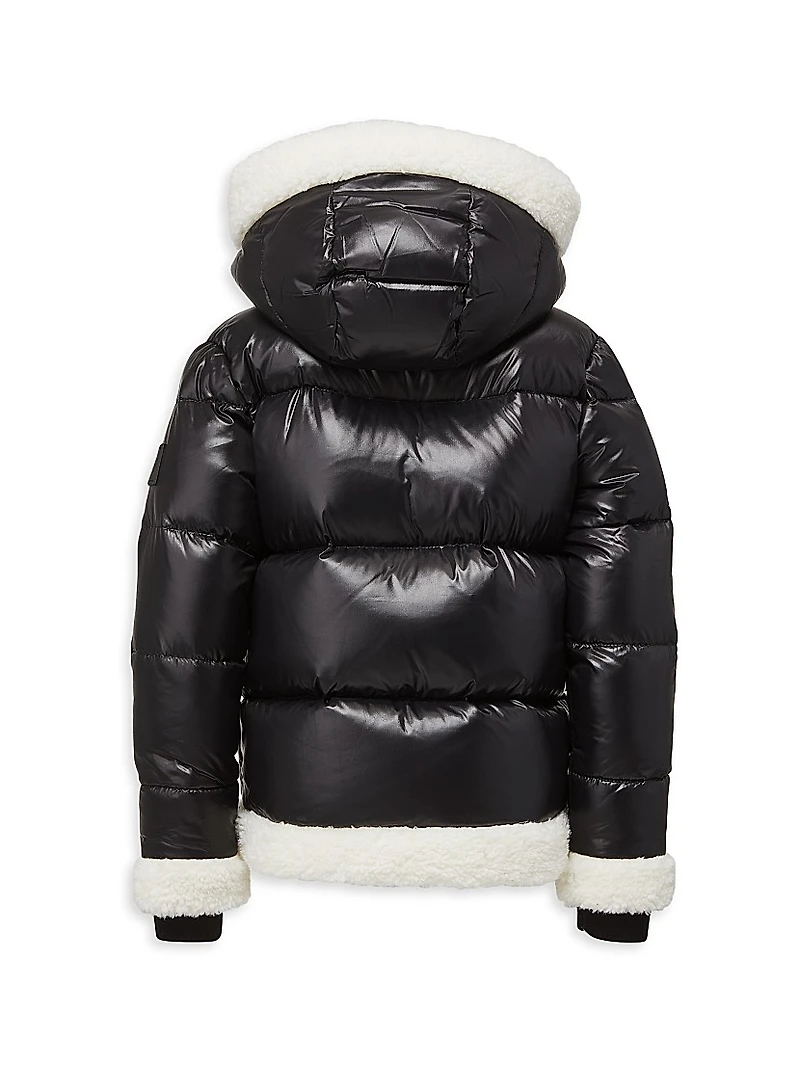 Little Girl's & Carmen Faux Fur-Trimmed Jacket