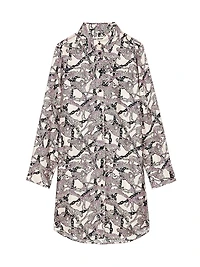 Rais Abstract Silk Shirtdress