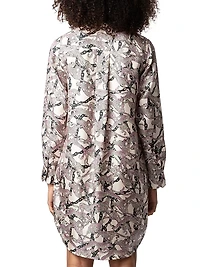 Rais Abstract Silk Shirtdress