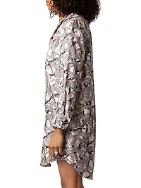 Rais Abstract Silk Shirtdress