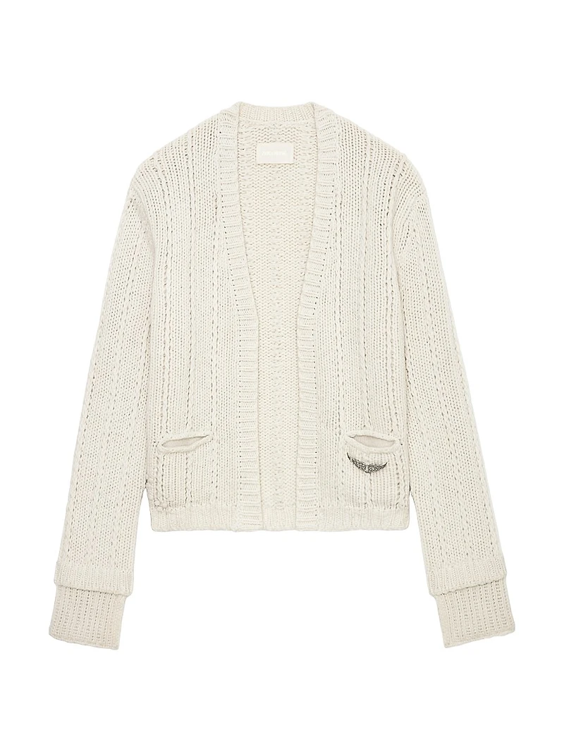 Travy Wool Knit Cardigan
