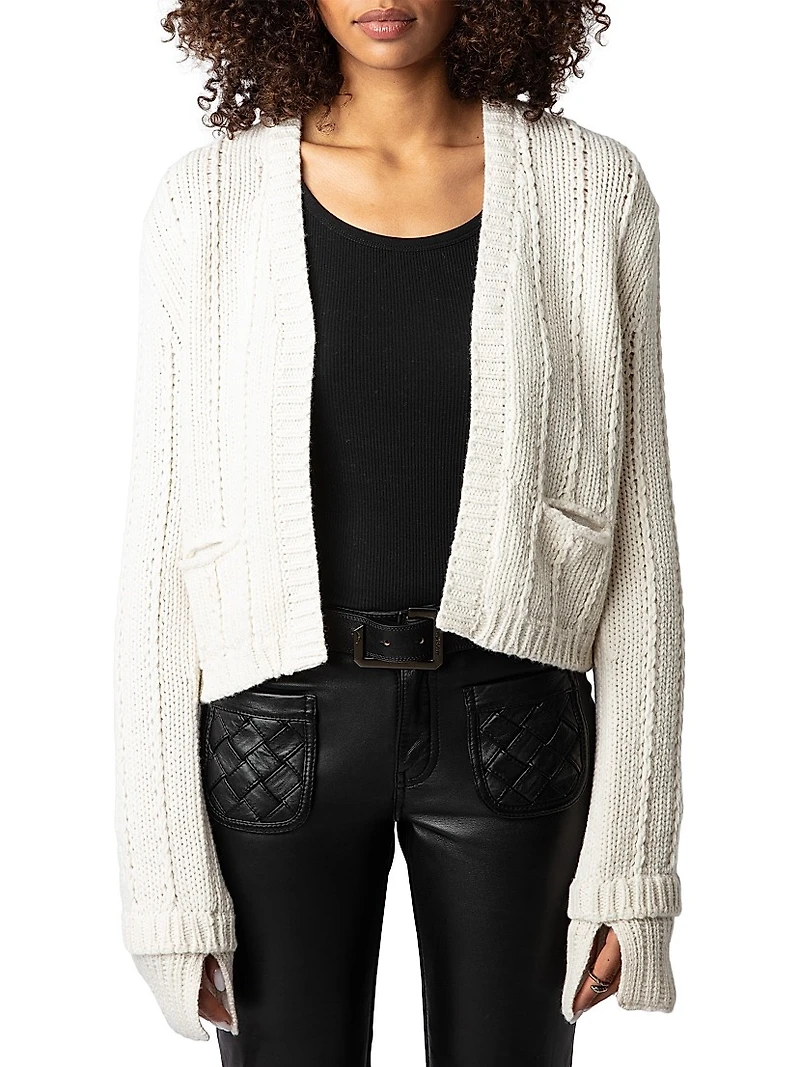 Travy Wool Knit Cardigan