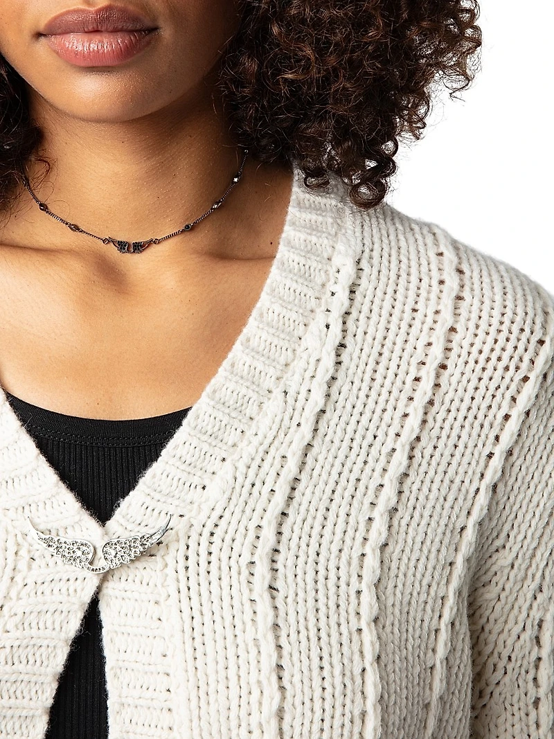 Travy Wool Knit Cardigan