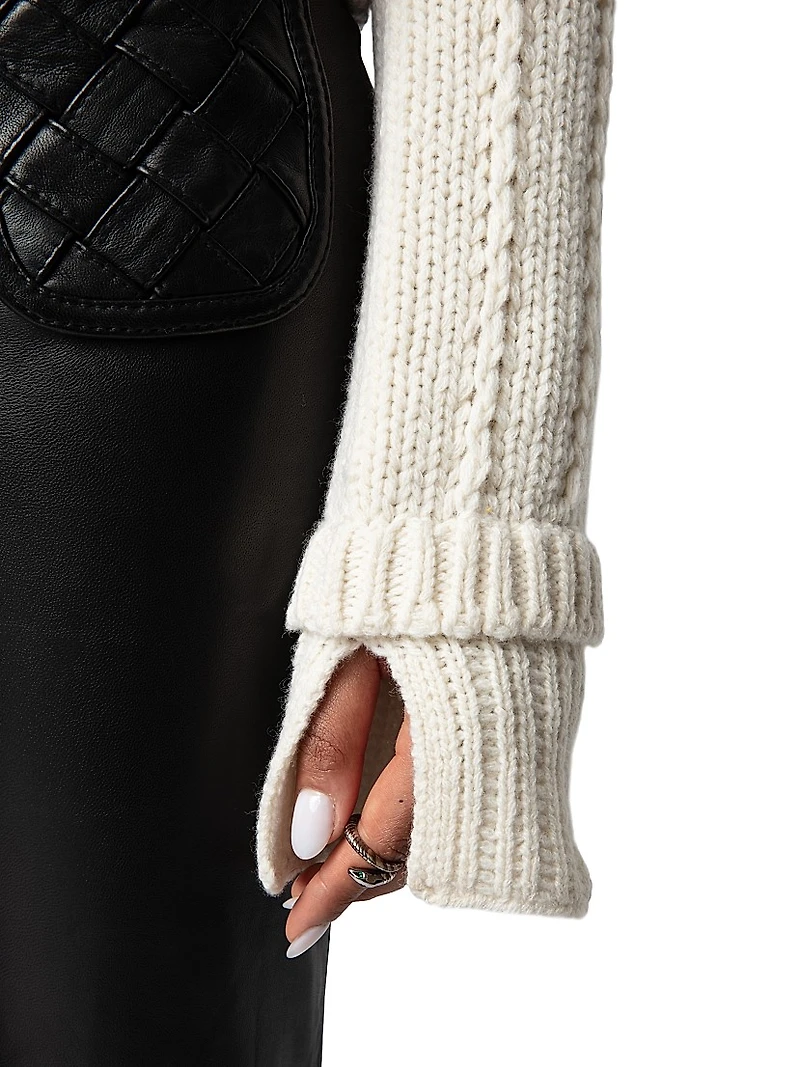 Travy Wool Knit Cardigan