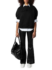 Oscar Love Yourself Cotton-Blend Sweater