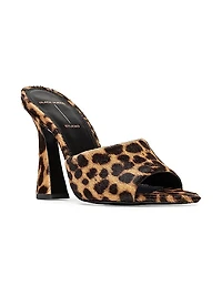 Junie 100MM Pony Hair Mules