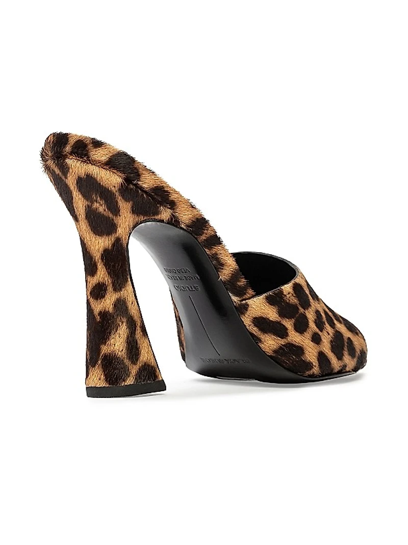 Junie 100MM Pony Hair Mules