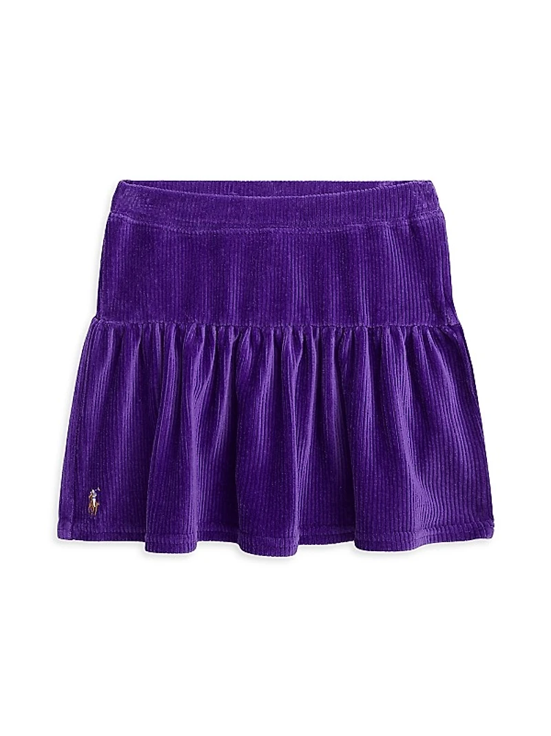 Little Girl's Tiered Corduroy Skirt