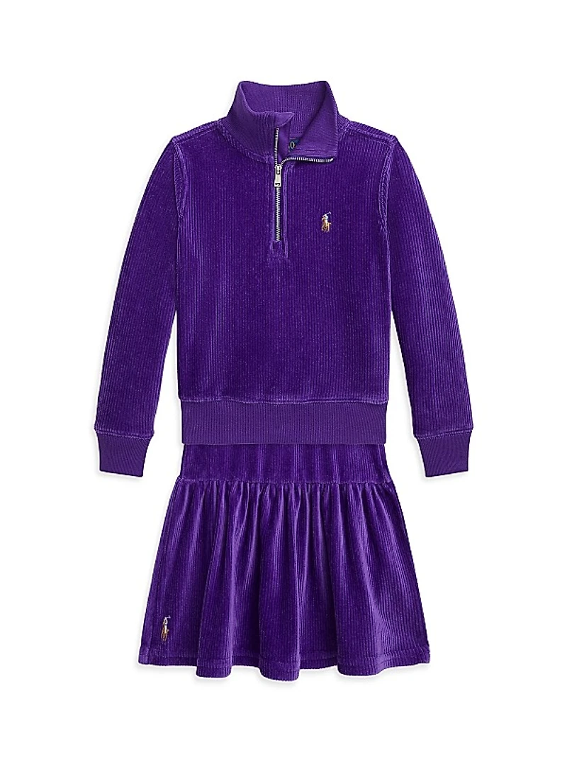 Little Girl's Tiered Corduroy Skirt
