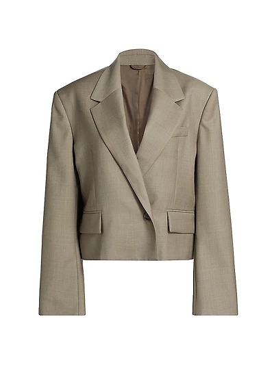 Callie Wool Crop Blazer