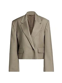 Callie Wool Crop Blazer