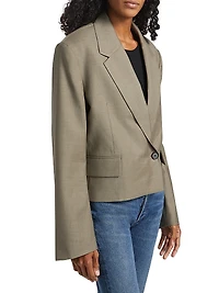 Callie Wool Crop Blazer