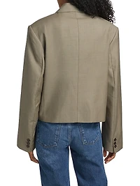 Callie Wool Crop Blazer