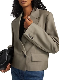 Callie Wool Crop Blazer