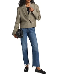 Callie Wool Crop Blazer