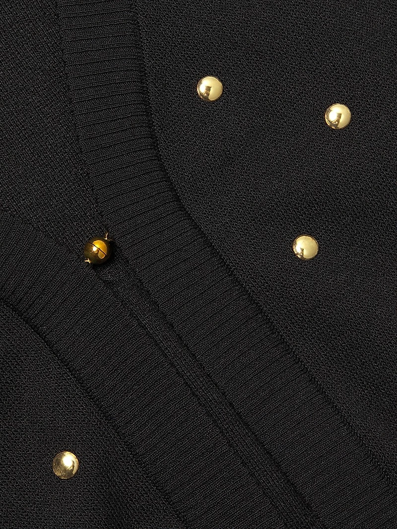 Studded Cropped Cardigan