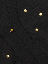 Studded Cropped Cardigan