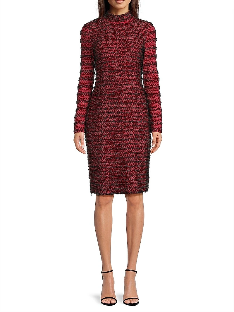 Knit Sheath Midi-Dress