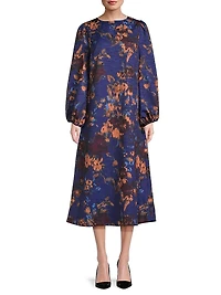 Abstract Woven Maxi Dress