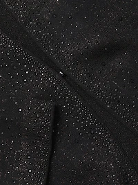 Metallic Open-Neck Jacket