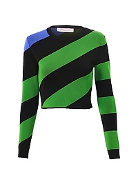 Striped Crop Sweater