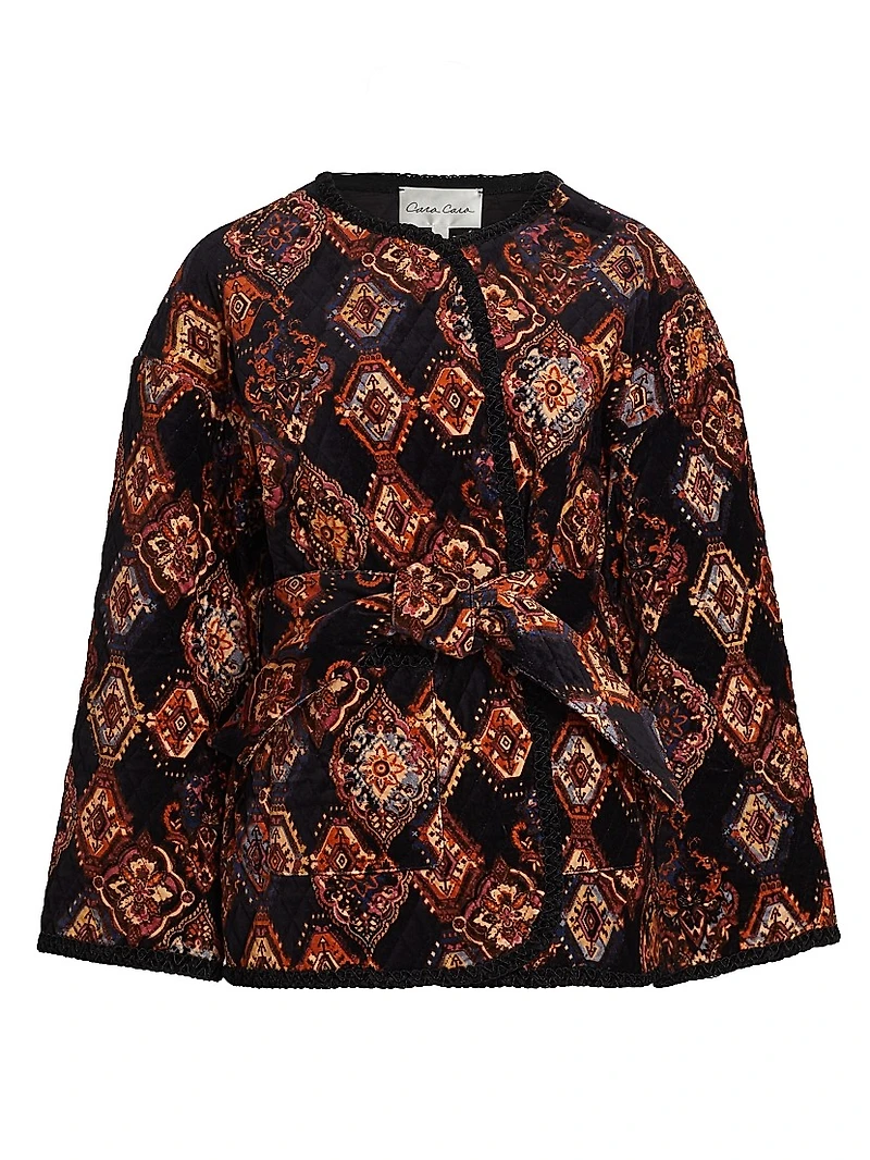 Alyssa Velvet Quilted Jacket