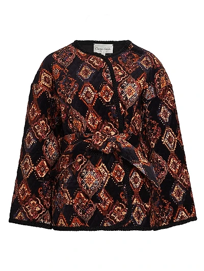 Alyssa Velvet Quilted Jacket