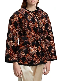 Alyssa Velvet Quilted Jacket