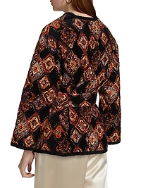 Alyssa Velvet Quilted Jacket