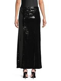 Sequined Maxi Skirt